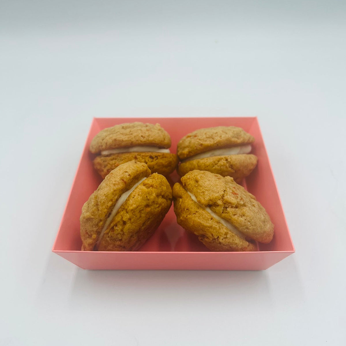 Carrot cookie sandwich